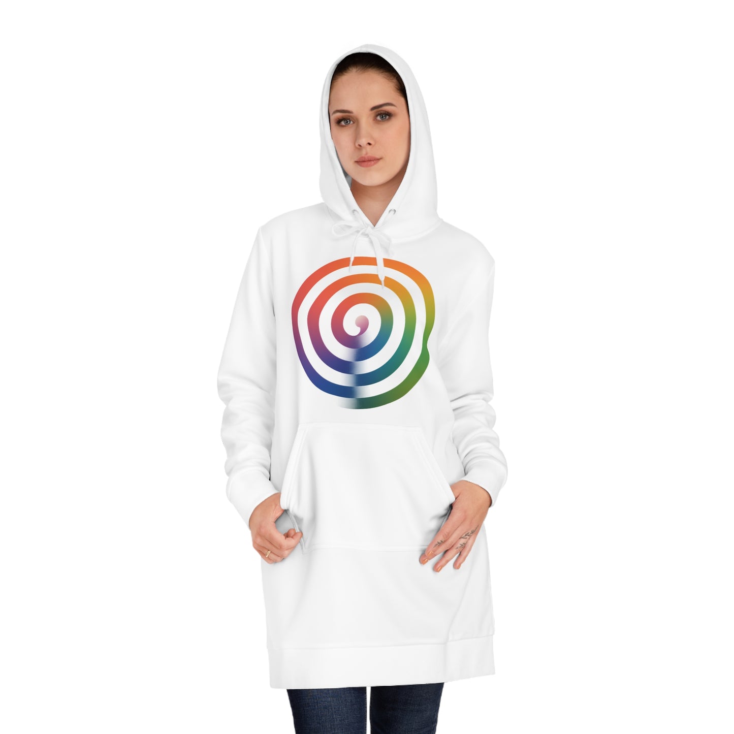 Pilu · Spiral Shelter Hoodie Dress (AOP)