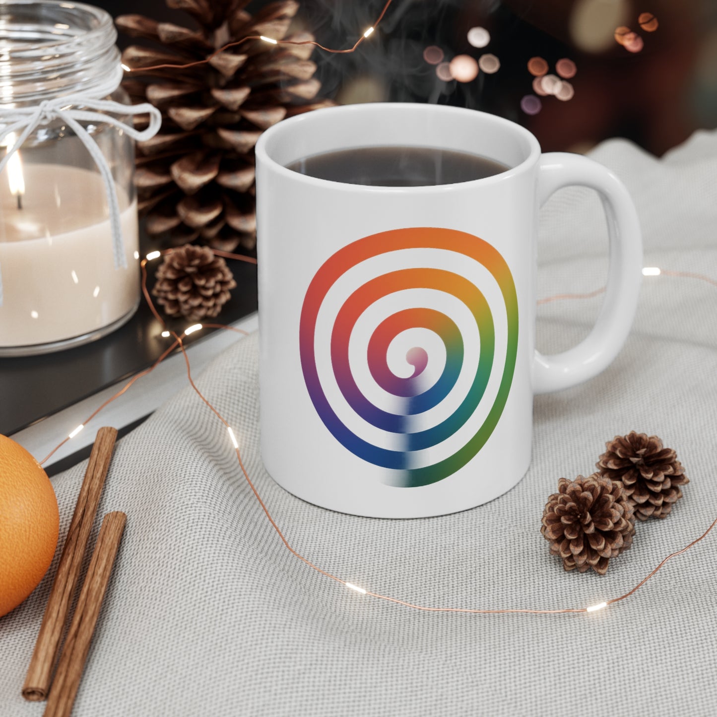 Colorful Gradient Mug of Morning Rituals | Personalized Gift for Coffee & Tea Lovers